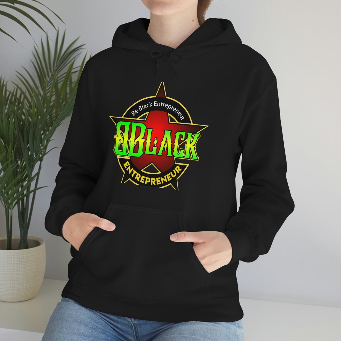 Unisex Heavy Blend Be Black Entrepreneur™ Hooded Sweatshirt