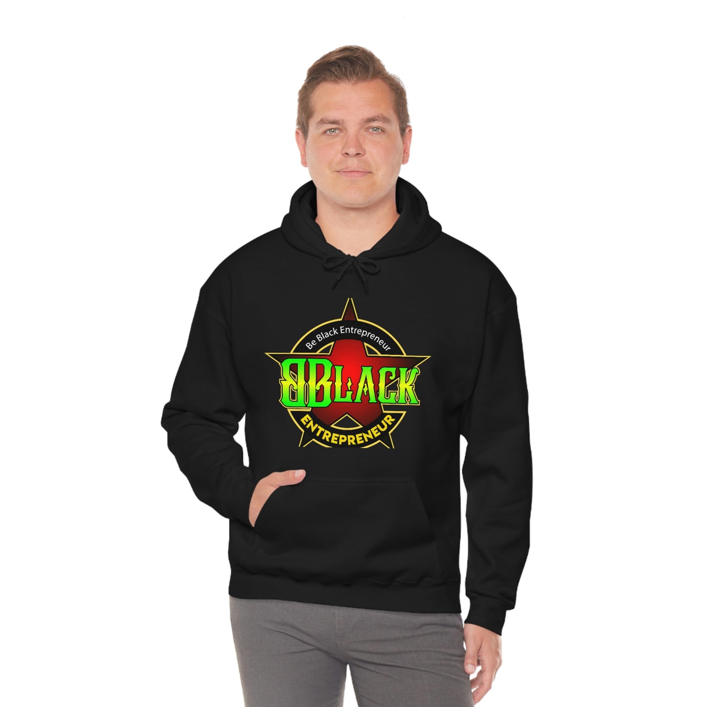 Unisex Heavy Blend Be Black Entrepreneur™ Hooded Sweatshirt