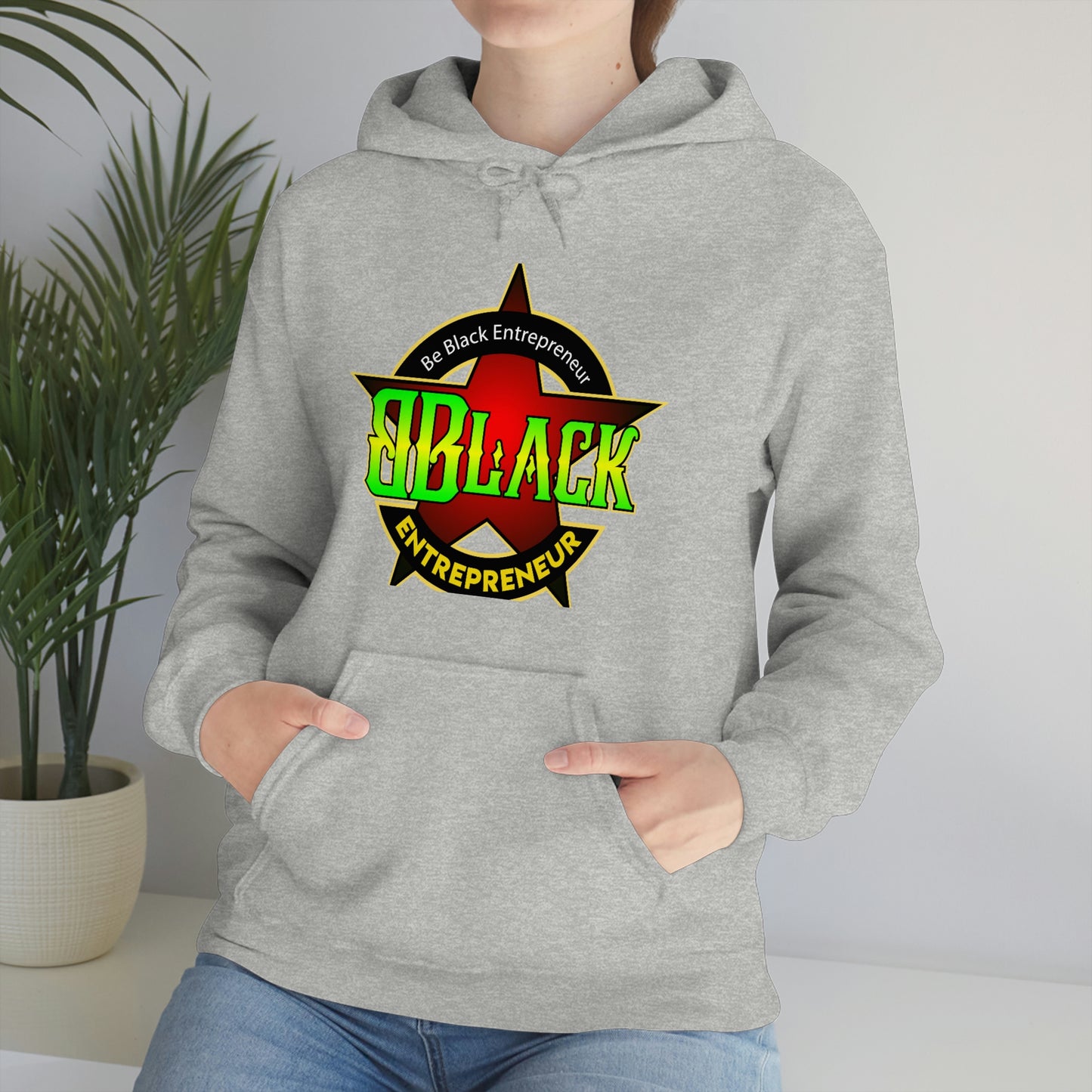 Unisex Heavy Blend Be Black Entrepreneur™ Hooded Sweatshirt